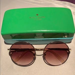 Kate Spade Gold Circle Sunglasses